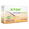 Ator 20 mg ( Atorvastatin ) 10 film-coated tablets